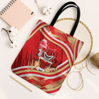 Dolphins Rugby Mascot Tote Bag Fierce Athlete Graphic in Sports Style