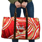 Dolphins Rugby Mascot Travel Bag Fierce Athlete Graphic in Sports Style