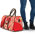 Dolphins Rugby Mascot Travel Bag Fierce Athlete Graphic in Sports Style