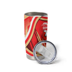 Dolphins Rugby Mascot Tumbler Cup Fierce Athlete Graphic in Sports Style
