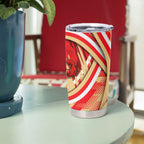 Dolphins Rugby Mascot Tumbler Cup Fierce Athlete Graphic in Sports Style