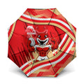Dolphins Rugby Mascot Umbrella Fierce Athlete Graphic in Sports Style