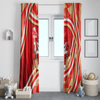 Dolphins Rugby Mascot Window Curtain Fierce Athlete Graphic in Sports Style
