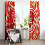 Dolphins Rugby Mascot Window Curtain Fierce Athlete Graphic in Sports Style
