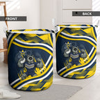 Cowboys Rugby Mascot Laundry Basket Fierce Athlete Graphic in Sports Style