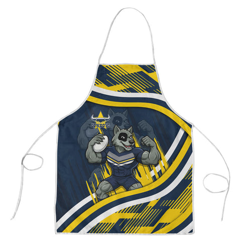 Cowboys Rugby Mascot Apron Fierce Athlete Graphic in Sports Style