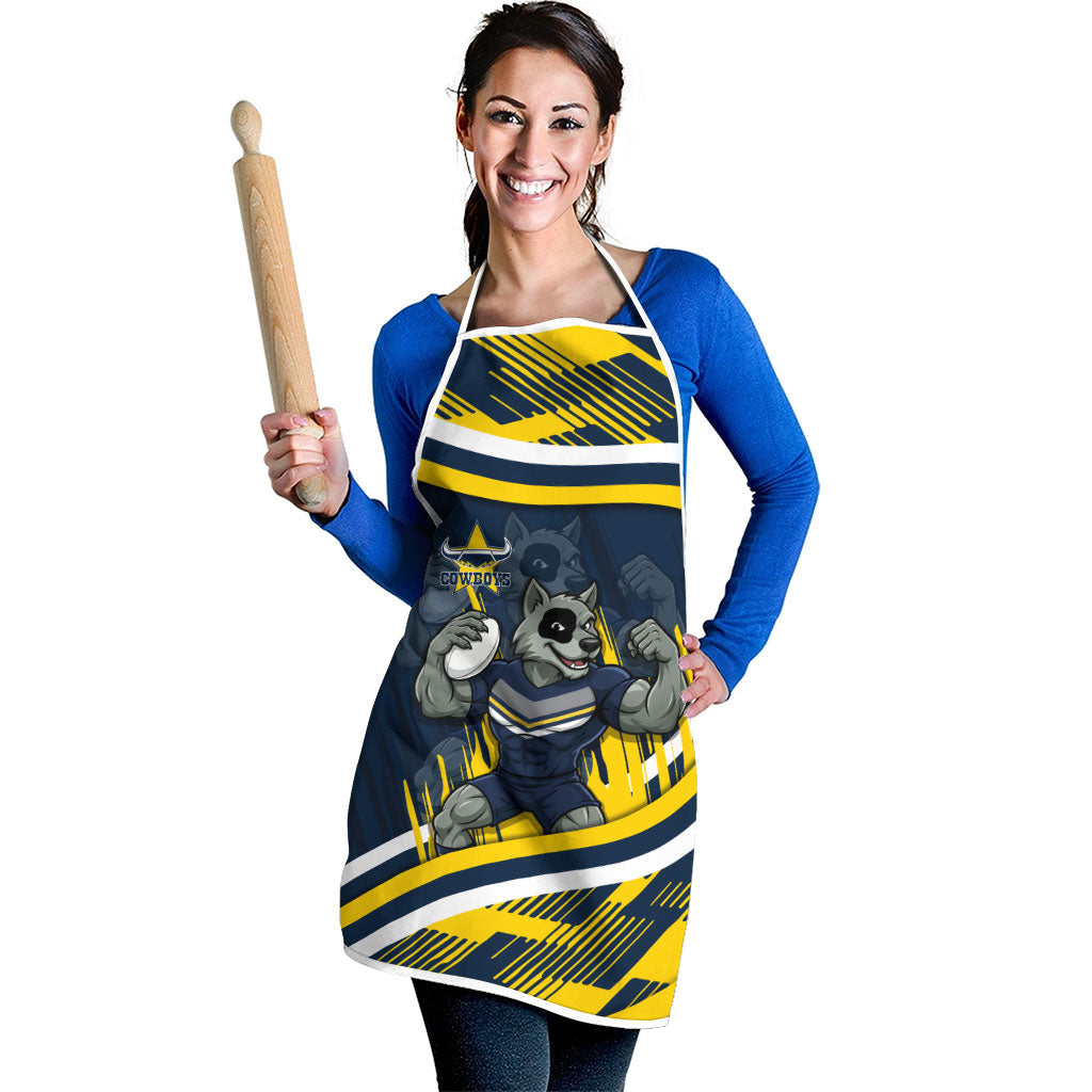 Cowboys Rugby Mascot Apron Fierce Athlete Graphic in Sports Style