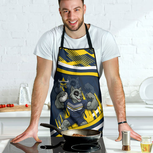Cowboys Rugby Mascot Apron Fierce Athlete Graphic in Sports Style