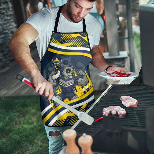 Cowboys Rugby Mascot Apron Fierce Athlete Graphic in Sports Style