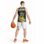 Cowboys Rugby Mascot Basketball Jersey Fierce Athlete Graphic in Sports Style