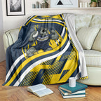 Cowboys Rugby Mascot Blanket Fierce Athlete Graphic in Sports Style