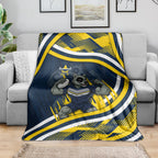 Cowboys Rugby Mascot Blanket Fierce Athlete Graphic in Sports Style