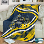 Cowboys Rugby Mascot Blanket Fierce Athlete Graphic in Sports Style