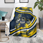 Cowboys Rugby Mascot Blanket Fierce Athlete Graphic in Sports Style