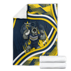 Cowboys Rugby Mascot Blanket Fierce Athlete Graphic in Sports Style