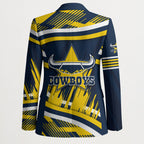 Cowboys Rugby Mascot Blazer Fierce Athlete Graphic in Sports Style