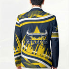 Cowboys Rugby Mascot Blazer Fierce Athlete Graphic in Sports Style