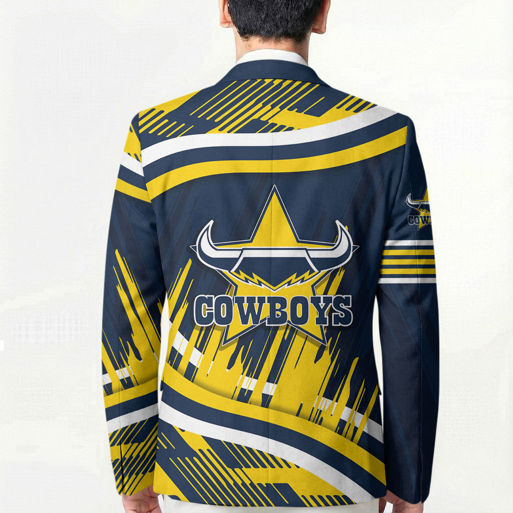 Cowboys Rugby Mascot Blazer Fierce Athlete Graphic in Sports Style