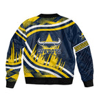 Cowboys Rugby Mascot Bomber Jacket Fierce Athlete Graphic in Sports Style