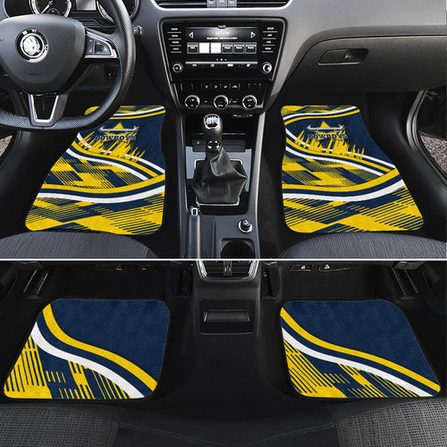 Cowboys Rugby Mascot Car Mats Fierce Athlete Graphic in Sports Style