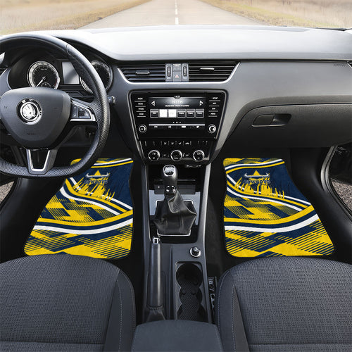 Cowboys Rugby Mascot Car Mats Fierce Athlete Graphic in Sports Style