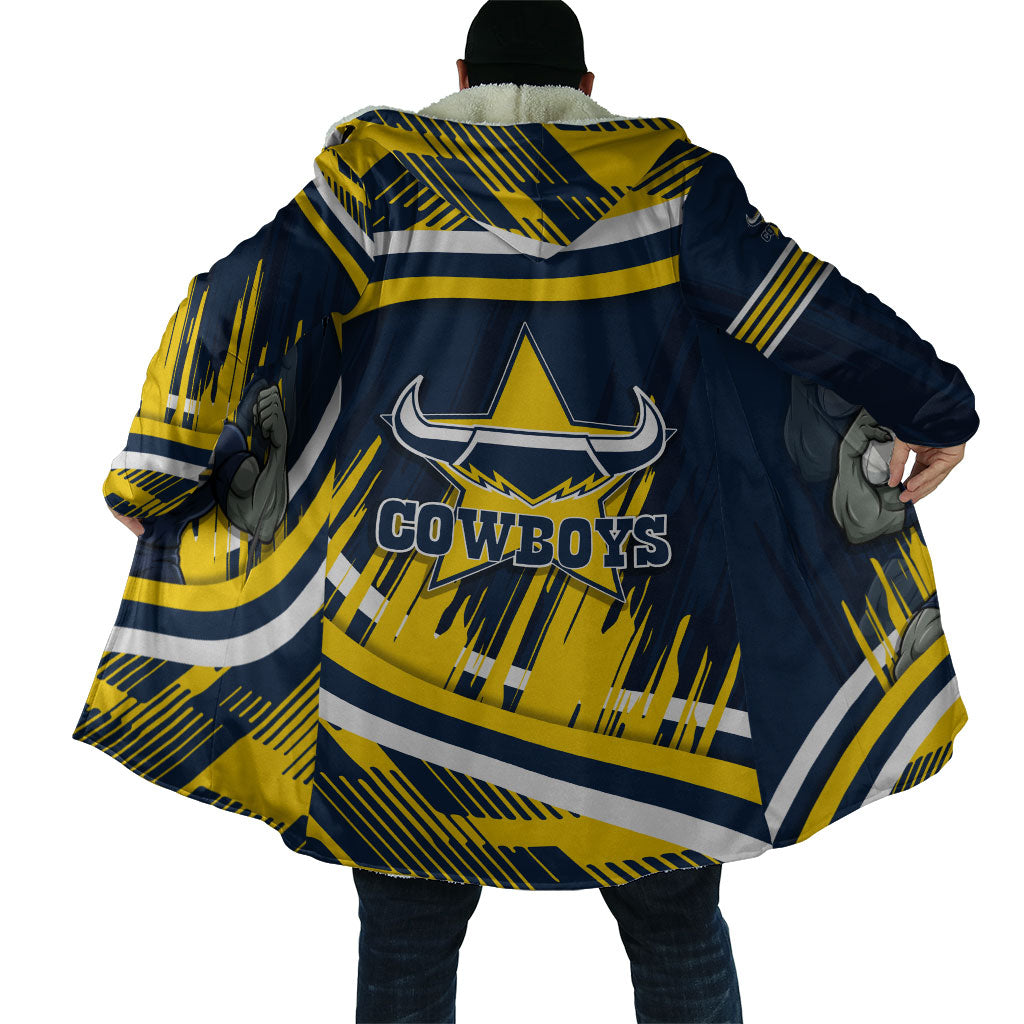 Cowboys Rugby Mascot Cloak Fierce Athlete Graphic in Sports Style