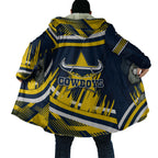 Cowboys Rugby Mascot Cloak Fierce Athlete Graphic in Sports Style