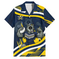 Cowboys Rugby Mascot Family Matching Summer Maxi Dress and Hawaiian Shirt Fierce Athlete Graphic in Sports Style