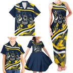 Cowboys Rugby Mascot Family Matching Tank Maxi Dress and Hawaiian Shirt Fierce Athlete Graphic in Sports Style
