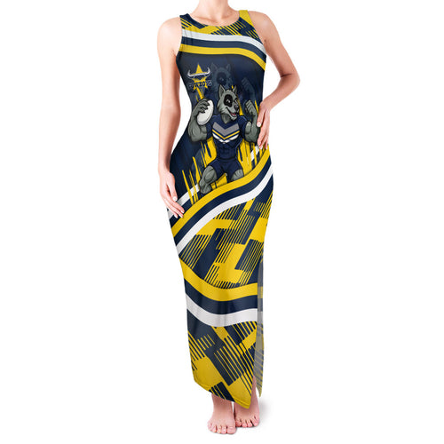 Cowboys Rugby Mascot Family Matching Tank Maxi Dress and Hawaiian Shirt Fierce Athlete Graphic in Sports Style