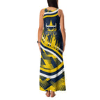 Cowboys Rugby Mascot Family Matching Tank Maxi Dress and Hawaiian Shirt Fierce Athlete Graphic in Sports Style