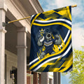 Cowboys Rugby Mascot Garden Flag Fierce Athlete Graphic in Sports Style