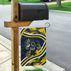 Cowboys Rugby Mascot Garden Flag Fierce Athlete Graphic in Sports Style