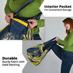 Cowboys Rugby Mascot Grocery Bag Fierce Athlete Graphic in Sports Style