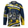 Cowboys Rugby Mascot Hockey Jersey Fierce Athlete Graphic in Sports Style