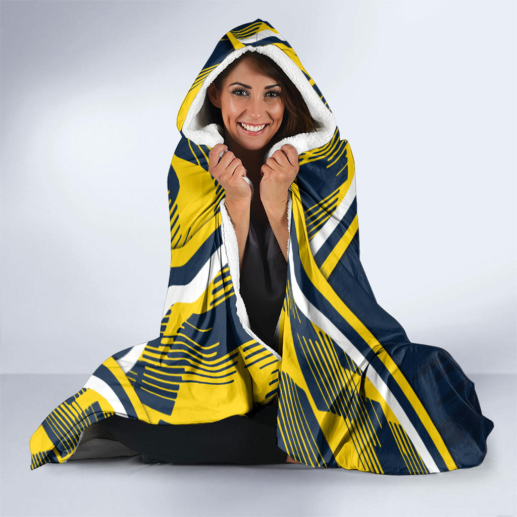Cowboys Rugby Mascot Hooded Blanket Fierce Athlete Graphic in Sports Style