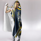 Cowboys Rugby Mascot Hooded Blanket Fierce Athlete Graphic in Sports Style