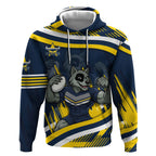 Cowboys Rugby Mascot Hoodie Fierce Athlete Graphic in Sports Style