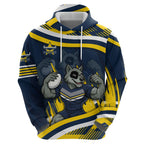 Cowboys Rugby Mascot Hoodie Fierce Athlete Graphic in Sports Style