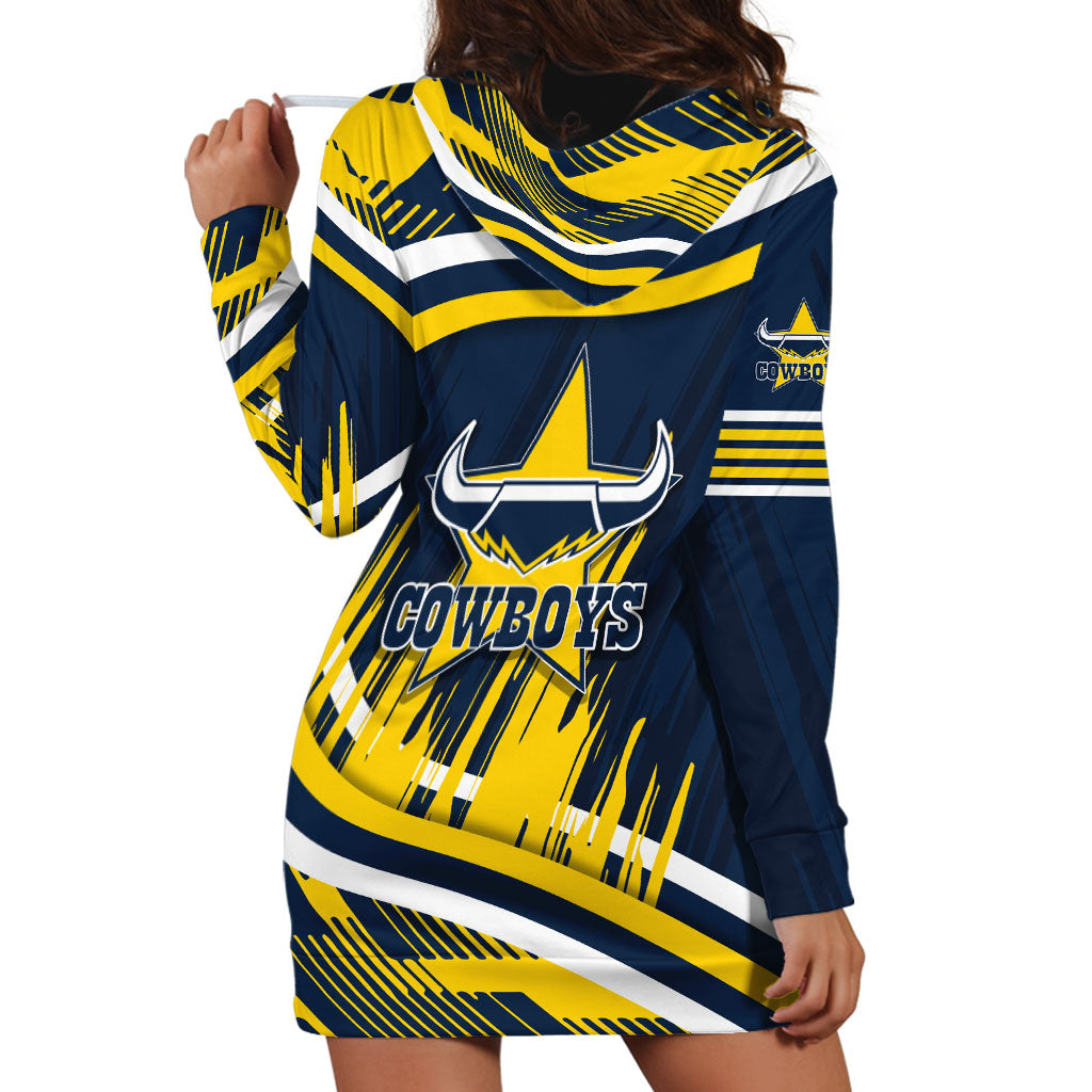 Cowboys Rugby Mascot Hoodie Dress Fierce Athlete Graphic in Sports Style