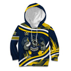 Cowboys Rugby Mascot Kid Hoodie Fierce Athlete Graphic in Sports Style