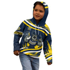 Cowboys Rugby Mascot Kid Hoodie Fierce Athlete Graphic in Sports Style