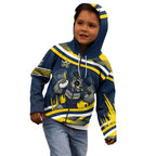 Cowboys Rugby Mascot Kid Hoodie Fierce Athlete Graphic in Sports Style