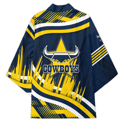 Cowboys Rugby Mascot Kimono Fierce Athlete Graphic in Sports Style