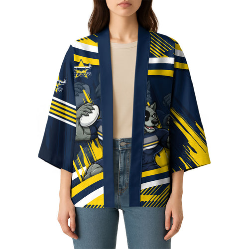 Cowboys Rugby Mascot Kimono Fierce Athlete Graphic in Sports Style