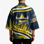 Cowboys Rugby Mascot Kimono Fierce Athlete Graphic in Sports Style
