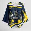 Cowboys Rugby Mascot Kimono Sleeve Blouse Fierce Athlete Graphic in Sports Style