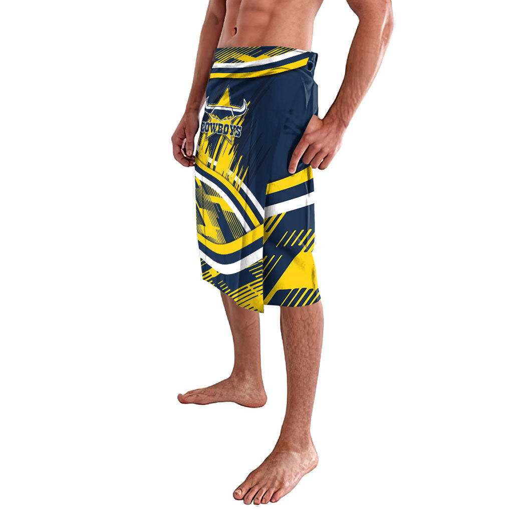 Cowboys Rugby Mascot Lavalava Fierce Athlete Graphic in Sports Style