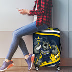 Cowboys Rugby Mascot Luggage Cover Fierce Athlete Graphic in Sports Style