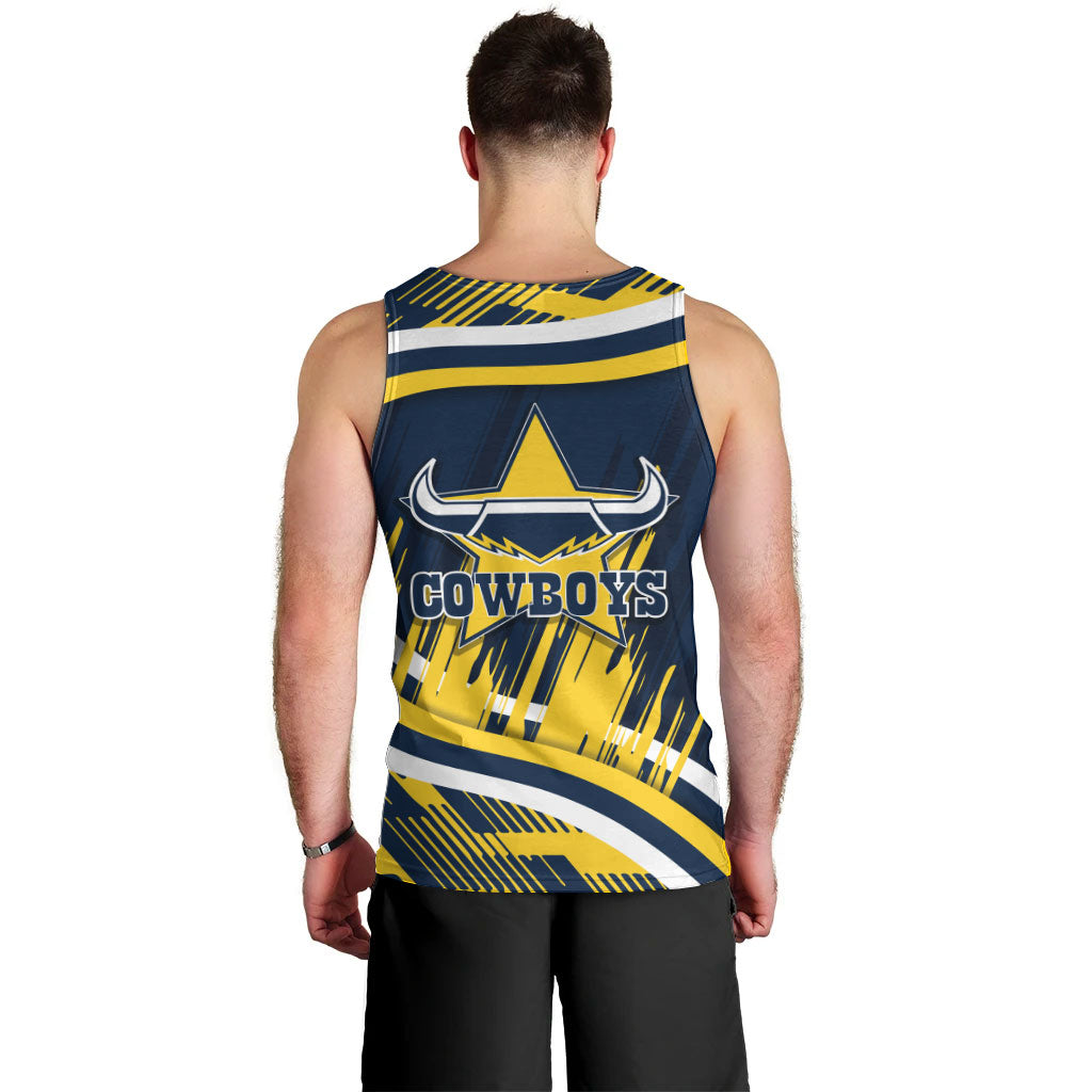 Cowboys Rugby Mascot Men Tank Top Fierce Athlete Graphic in Sports Style